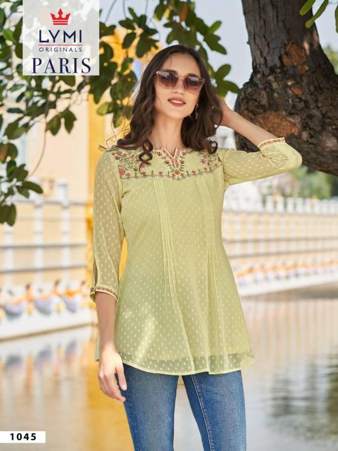 Paris By Rangoon Embroidery Western Wear Ladies Top Wholesale Shop In Surat